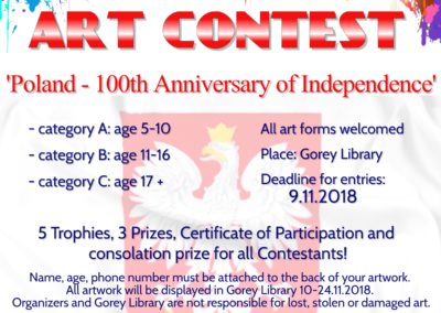 ART CONTEST ‘Poland – 100 years of Independence’